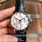 Replica Swiss 7750 Rolex Daytona Silver Chronograph Watch